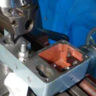 Facing the leadscrew bearing